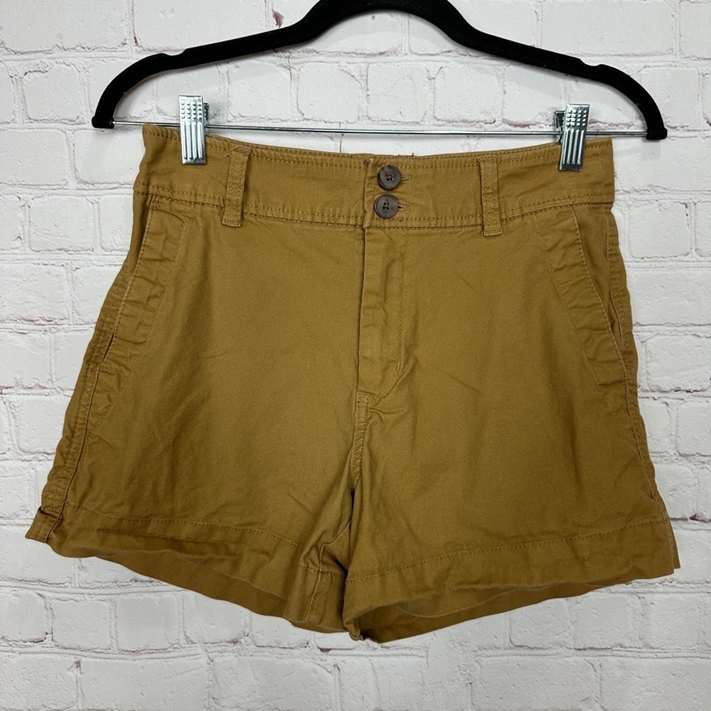 A New Day Women's‎ High Rise Casual Chino Shorts stretch, sz 4 GUC